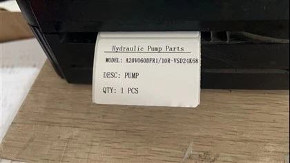 Trade Assurance Original ZHENYUAN A20V A20VO60 röð A20V060DFR1/10R-VSD24K68 Gröfuvél vökva dæla A20VO60DFR1